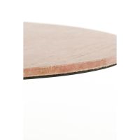 Light & Living Dolin bijzettafel Ø75x38 cm - rood travertin/donkerbruin