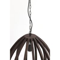 Light & Living Barsia hanglamp Ø40x42 cm - hout donkerbruin