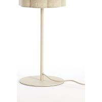 Light & Living Fringe tafellamp Ø20x70 cm - naturel+crème