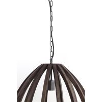 Light & Living Barsia hanglamp Ø40x42 cm - hout donkerbruin