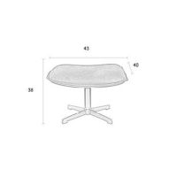 Puur Jack hocker - antraciet