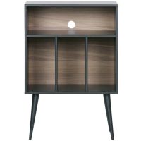 Woood James kastje noten/zwart 83x60x44cm