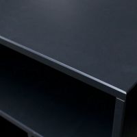 Woood James kastje noten/zwart 83x60x44cm