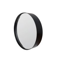 Puur Janice ronde spiegel M - zwart