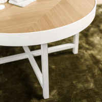 Jilke salontafel rond eiken 74 cm van het woonmerk Vurna