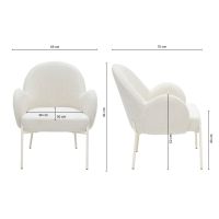 Kick Bronx fauteuil - crème