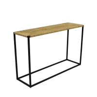 Kick Fay industrial sidetable - zwart - gevlochten - touw