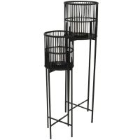 Lantaarn op Poot Annchi Zwart - Set van Twee