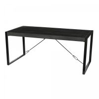 Livingfurn Norris eettafel 180x90 cm - zwart