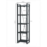 Livingfurn Norris stellingkast 55 cm - zwart