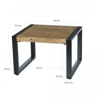 Livingfurn Salontafel Nairobi 60x60 cm