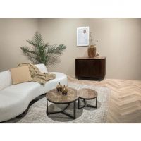 Livingfurn Senna salontafel 80 cm - hout - bruin