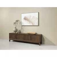 Livingfurn Cortez tv meubel 210cm - donkerbruin