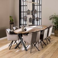 Ramon eetkamerstoel draaibaar velvet van het woonmerk Fraaai