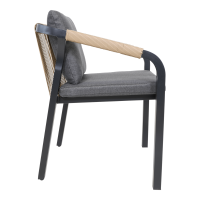 Rimini terrasstoel grijs van het woonmerk Les
