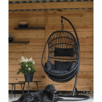 Sturdy hangstoel zwart van het woonmerk Les