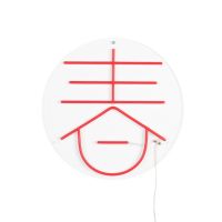 Dutchbone Sya neon wandlamp - lente