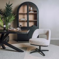 Tower Living Caldes lounge draaistoel - off white