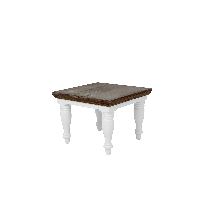 Tower Living Fleur bijzettafel - 60 cm sierpoot - wit