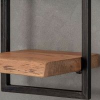 Fraaai Woody metaal wandplank 30 cm