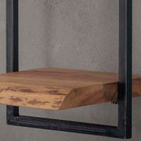 Fraaai Woody metaal wandplank 30x65 cm