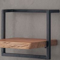 Fraaai Woody metaal wandplank 40 cm