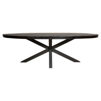 Starfurn Ovale eettafel Denver - 240 cm - zwart