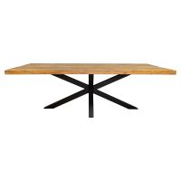 Starfurn Rechthoekige eettafel Denver - 300 cm - naturel - Matrixpoot