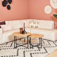 Starfurn Ronde salontafels Arlington - set van 2 - naturel