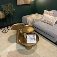 Starfurn Ronde salontafel Daisy - ø50 cm - antiek goud