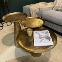 Starfurn Ronde salontafel Daisy - ø50 cm - antiek goud