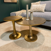 Starfurn Ronde salontafel Amara - ø65 cm - antiek goud