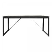 Starfurn Rechthoekige eettafel Boaz - 180 cm - zwart