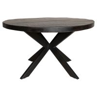 Starfurn Ronde eettafel Denver - ø130 cm - zwart