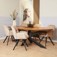 Starfurn Eettafel Brandy 240 cm ovaal