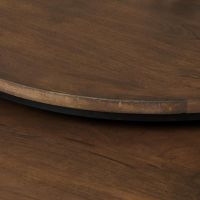 Starfurn Salontafel Madison set van 2 - Ø70 cm - walnoot