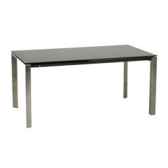 XL master tafel zwart glas