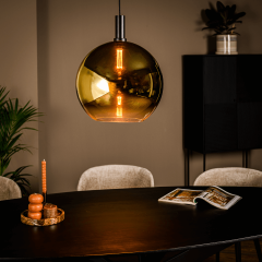 Justine hanglamp ø40 cm glas goud van het woonmerk Vurna