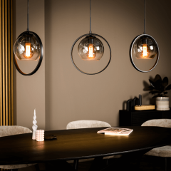 Jovani hanglamp smoke glas 3L van het woonmerk Vurna