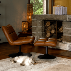 Bar loungestoel vintage