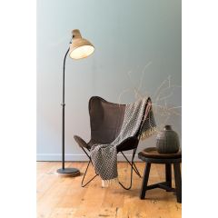 Imbert vloerlamp - hout/mat zwart