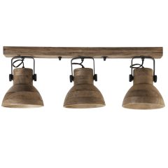 Ilanio hanglamp hout naturel 3L van het woonmerk Light & Living