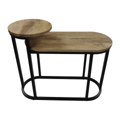 Plateau sidetable 75x30x60 mangohout naturel
