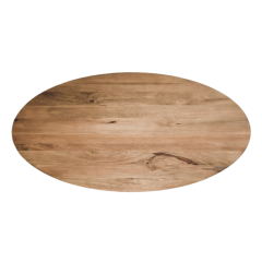 Oakland ovaal tafelblad 220x110x3.5 mangohout naturel