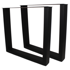 Santa Teresa U-poten 72x14x72 cm metaal zwart