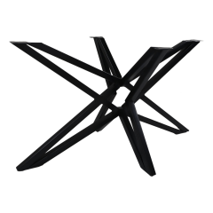 Topeka onderstel 3D 140x80x72 cm ijzer zwart van het woonmerk HSM Collection