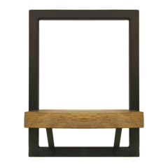 Levels wandplank 25x32 naturel/zwart