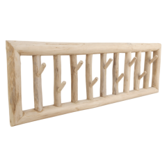 Marge kapstok 9 haken naturel