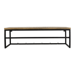 Natane kapstok 6 haken naturel/zwart van het woonmerk HSM Collection