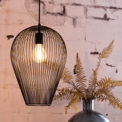 Abby hanglamp Ø19x26 cm mat zwart van het woonmerk Light&Living